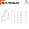 Mazda B-Series B2000 B2200 B2600 Door Weatherstrip Rubber Seal Pair (1986-1993)