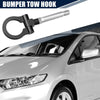 Honda Fit Black Round Bumper Trailer Ring Eye Towing (2009-2013)