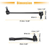 Hyundai Elantra 4 Pcs Front Sway Bar Link Outer Tie Rods (2013-2016)