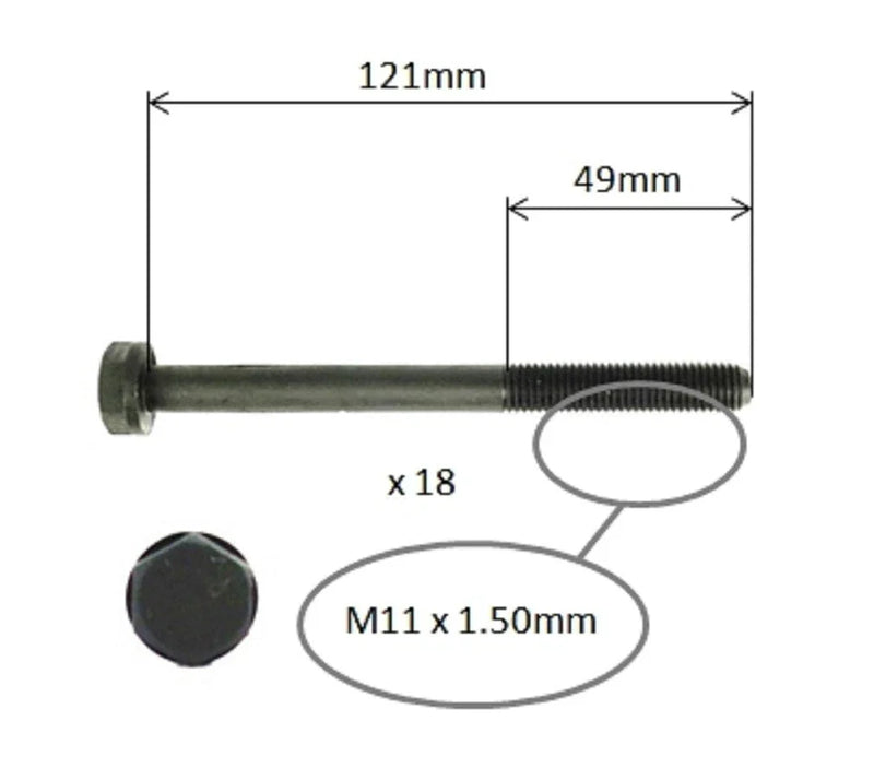 Isuzu NKR200 Head Gasket + Head Bolts (2003–2008)