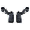 Harley 1-1/4" Matte Black Angled Highway Engine Guard Foot Peg Mount