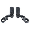 Harley 1-1/4" Matte Short Angled Highway Engine Guard Footpegs