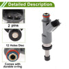Toyota Tacoma (2005-2014) 1 Pcs Gray Silver Tone Fuel Injector 2.7L