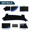 Toyota Prius (2023-2024) Black Blue 1 Set Dashboard Cover Mat
