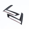 Honda CR-V 2 x Glossy Black Front Fog Light Lamp Molding Cover (2023–2024)