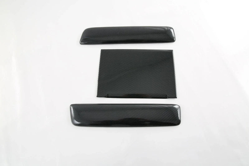 Toyota Sienna 3 x Carbon Fiber Box Cap Center Armrest Cover Trim (2021-2023)