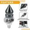 Motorcycle License Plate Screws Cover / 45mm / Titanium Tone 4 Pcs