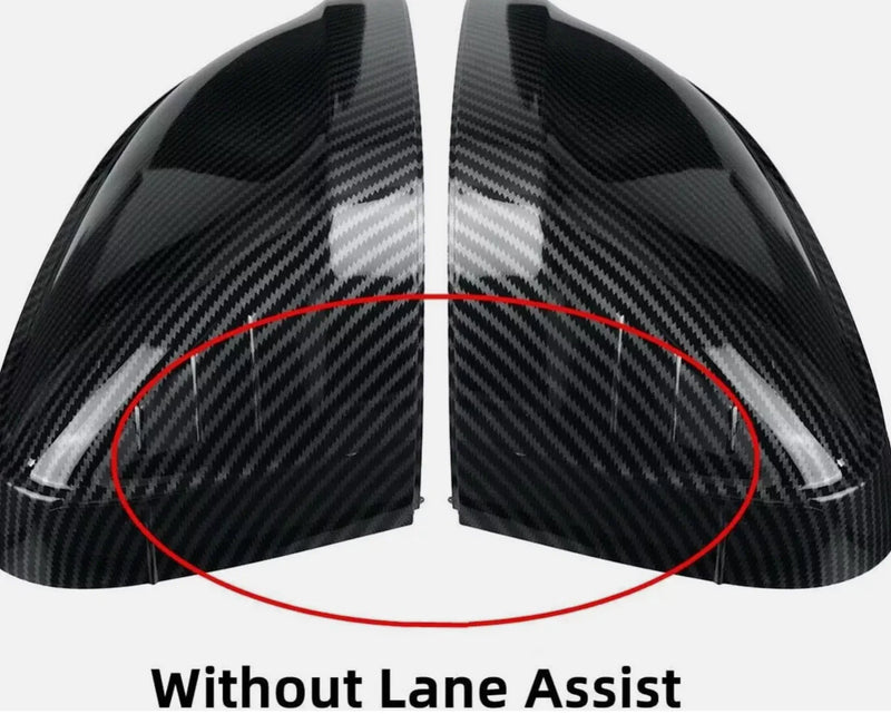 Audi A4 B9 / S4 2 x Carbon Fiber Mirror Cover NO Lane Assist (2016–2022)