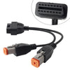 Harley Motorcycle 6 Pin 4 Pin OBD2 Adapter Cable Diagnostic Scanner