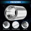BMW 328i 325i E90 Silver Tone Exhaust Tip Tail Pipe (2007 - 2010)
