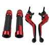 Kawasaki Ninja 250 400 Z400 Red Brake Clutch Levers & Handlebar Grips Set