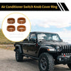 Jeep Gladiator JT AC Audio Headlight Switch Knob Cover Ring (2018-2021)