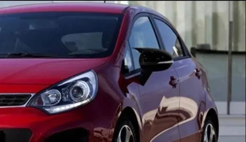 Kia Rio (2012-2016) 2 Piece Gloss Black Side View Mirror Covers