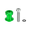 Honda 8mm Green Motorcycle CNC Swing Arm Spools (2pcs)