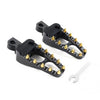Harley Touring Sportster Dyna Black Gold Male Mount Foot Pegs