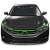 Honda Civic Gloss Black Front Bumper Grille Sticker (2016-2020)