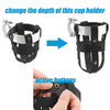 Harley Chopper Chrome Orange Handlebar Cup Holder