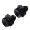 Black Aluminum AN6 Flare to 10AN ORB Male Fitting Adapter w/ O-Rings