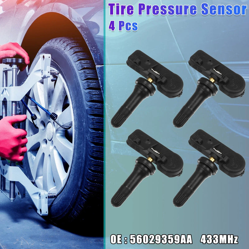 Jeep Commander Limited Sport 4 x Tire Pressure Sensor 433MHz
