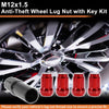 Honda, Toyota M12x1.5 Tire Wheel Locking Nuts  with Socket Key