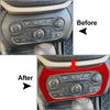 Jeep Cherokee Air Conditioning Panel Cover Trim (2014-2023)