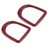 Ford Mustang GT Red Carbon Fiber Door Lock Pins Covers (2005-2009)
