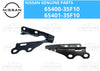 Nissan 240SX 2 x Hood Hinge Assembly RH & LH (1989–1993)