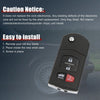 Mazda 3 5 6 RX-8 CX-7 CX-9 Smart Remote Flip Key Fob Shell Case 4 Buttons (2004-2020)