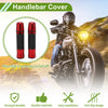 Motorcycle Grips 7/8" 22mm Hand Grips Rubber Red