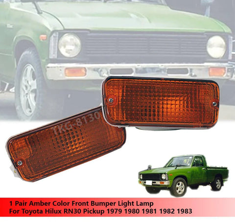 Toyota Hilux RN30 N30 Bumper Light 2 x Orange (1979-1983)