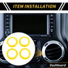 Jeep Wrangler JK JKU AC Vent Dashboard Decoration Rings (2011-2017)