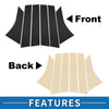 Ford Focus (2012-2019) Black 6pcs Door Pillar Window Trim