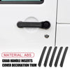 Jeep Wrangler JK 4-Door Grab Handle Inserts Cover Trim Kit (2007-2017)
