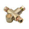 T-Shaped Brake Line Hose Connector with 3 Male Nuts