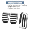 Nissan Juke, Leaf 3 x Accelerator & Brake Pedal Covers (2011-2018)