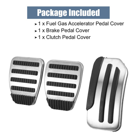 Nissan Juke, Leaf 3 x Accelerator & Brake Pedal Covers (2011-2018)