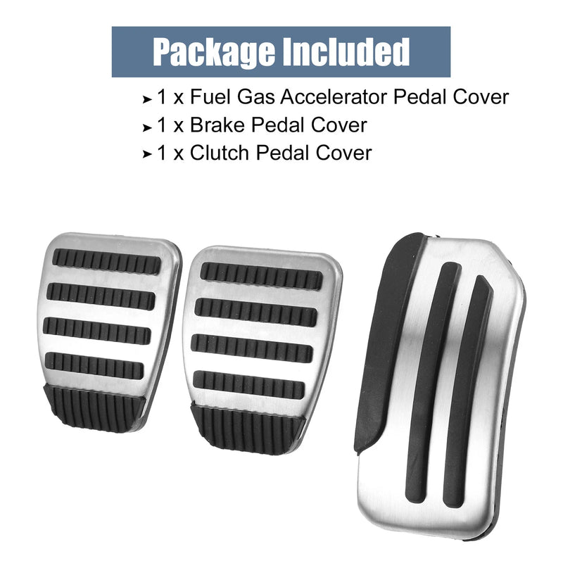 Nissan Juke, Leaf 3 x Accelerator & Brake Pedal Covers (2011-2018)