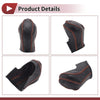 Nissan Maxima (2016-2023) Black Brown Faux Leather Car Gear Shift Knob Cover