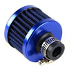 Car Model 12mm Carbon Round Oil Air Intake Crankcase Vent Valve Cover Breather Filter