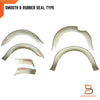 Ford Ranger Ute T6 PX 18G Silver Fender Flares (2012-2015)