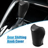 Jeep Gear Shifting Knob Cover PU Leather Carbon Fiber Black