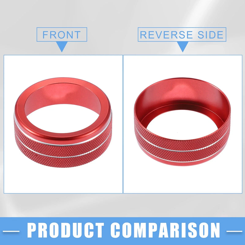 Toyota Tundra Red 4WD Switch Knob Cover Ring (Set of 3)