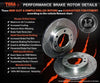 Falcon BA BF FG XT LTD XR6 XR8 Drilled Slotted Disc Rotors (2002-2012)