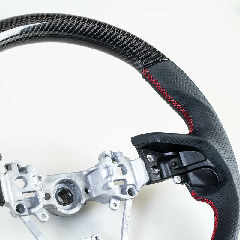 Subaru Impreza, Forester, Ascent, Crosstrek Carbon Leather Steering Wheel (2017-2023)