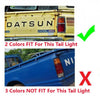 Nissan Datsun 720 4WD Left Tail Light Lamp Chrome Black Trim (1982-1984)