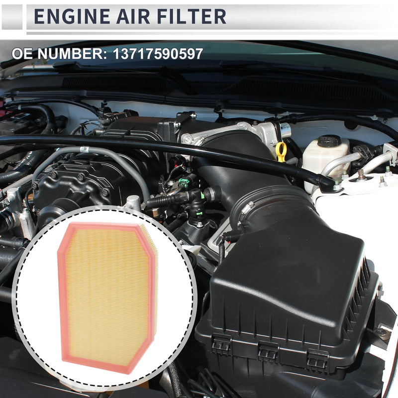 BMW 5 Series Long life 1 x Engine Air Filter (2009 - 2011)