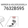 Mitsubishi Mirage LH Side Mirror Lens (2013-2022)