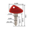 BMW R1150GS R1150RS R1150RT R1200C R1200IND Red Uncut Blade Blank Key