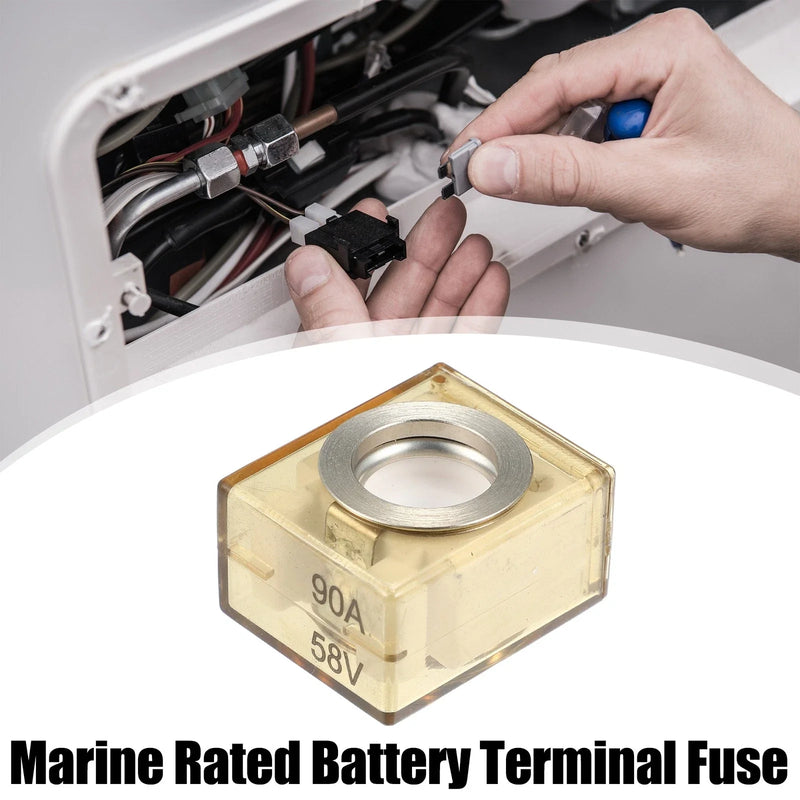 Waterproof 90A Marine Battery Fuse Terminal 58V Maximum