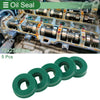 Oil Seal TPU 12x25x8mm Green High-Pressure Seal Ring 5 pcs